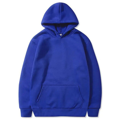 Men's and Women's Solid Color Pocket Hoodies: Fashionable, Casual, Sports Fitness Sweatshirts, Multi-Color Pullovers