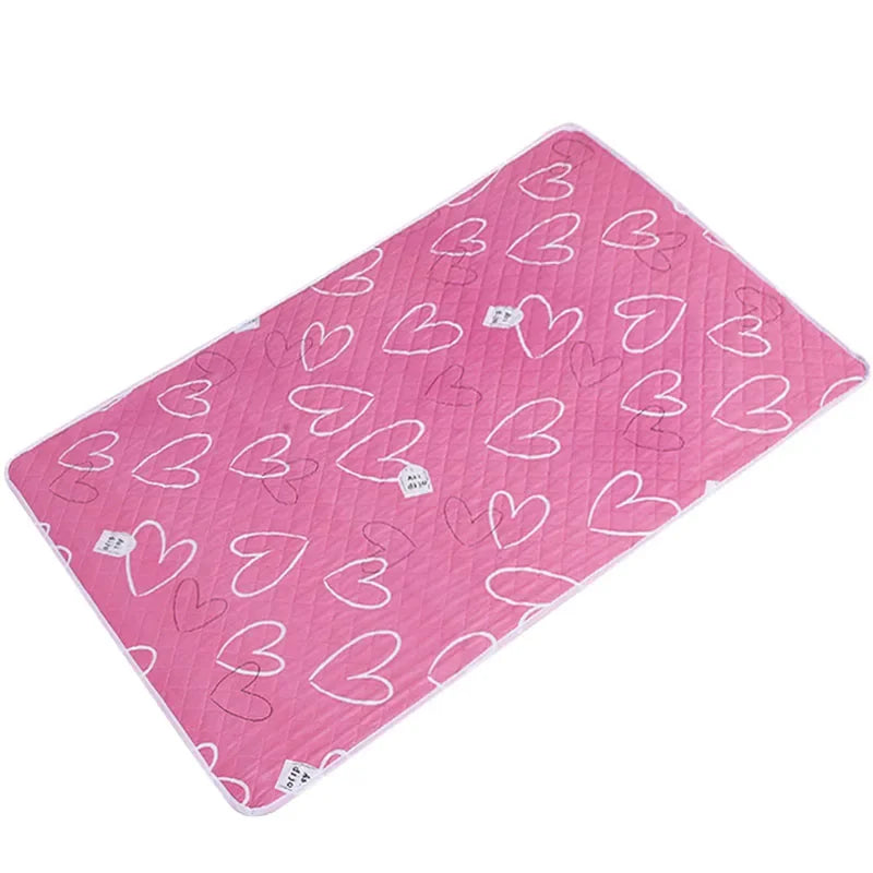 Waterproof Washable Mattress Urine Mat for Baby Toddlers Cute Cartoon Bed Protector Diaper Bedding Urine Pads Cloth Breathable