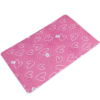 Waterproof Washable Mattress Urine Mat for Baby Toddlers Cute Cartoon Bed Protector Diaper Bedding Urine Pads Cloth Breathable