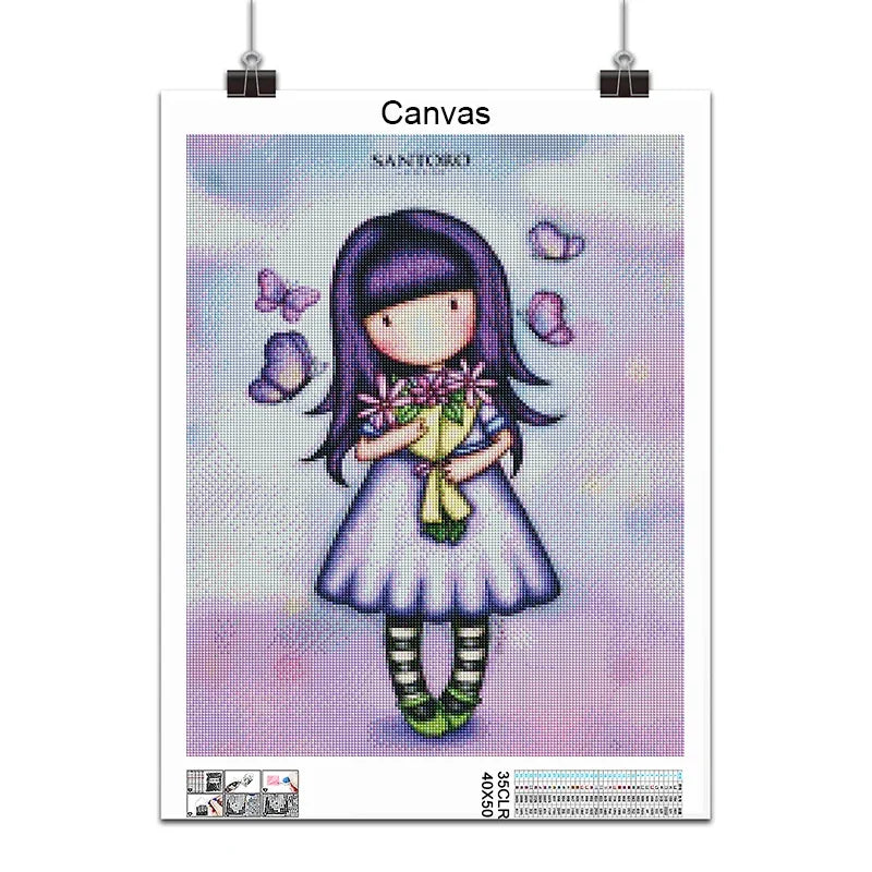 5D DIY Diamond Painting – Cartoon Princess Anime Mosaic Embroidery Art