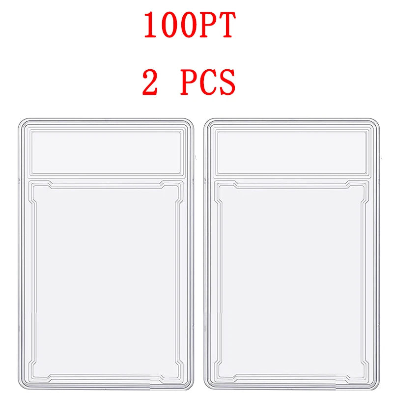 35/55/75/100PT Baseball Star Cards Slab Label Grade Trading Card Sleeves Protector Acrylic Stand Plastic Game PTCG Gift Kids Toy