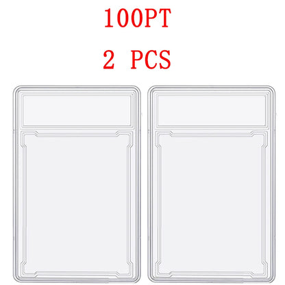 35/55/75/100PT Baseball Star Cards Slab Label Grade Trading Card Sleeves Protector Acrylic Stand Plastic Game PTCG Gift Kids Toy