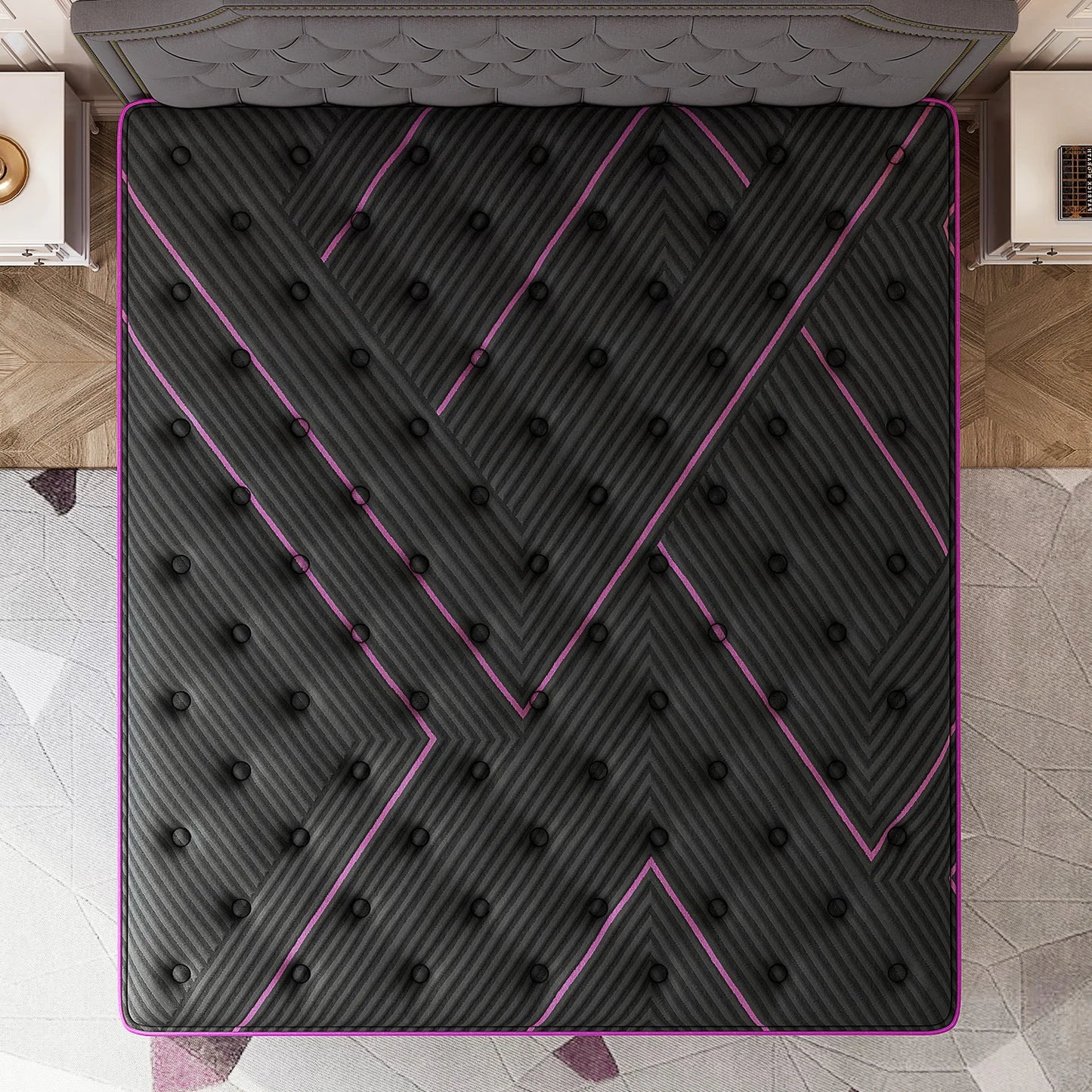 12/14" Medium‑Firm Hybrid Mattress — Gel Memory Foam & Pocket Springs