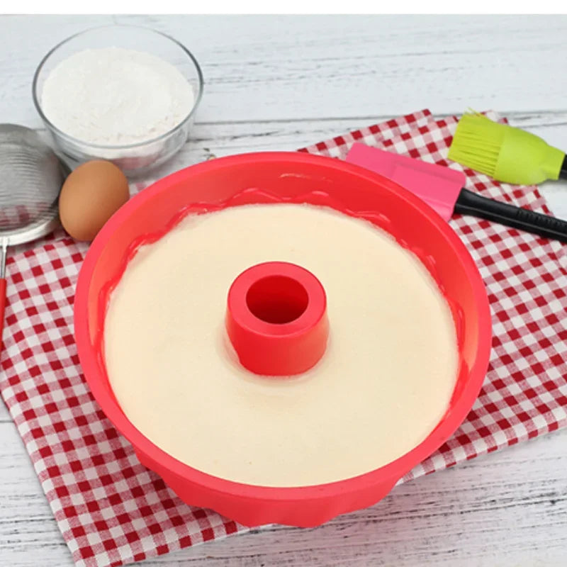 Silicone Cake Mold Round Shape Oven Cake Mold Silicone Bread Pan 12 Holes Muffin Cupcake Baking Pans Resin Molds
