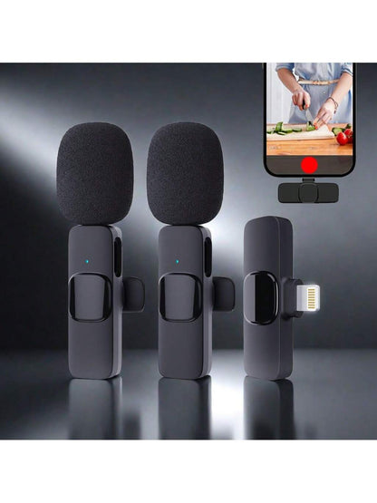 Wireless Lavalier Microphone Compatible with Iphone Ipad Lapel Mics Plug-Play 2.4G Ultra-Low Delay Built-In Noise Reduction Chip 8H Working Time for Video Recording Interview Podcast Vlog ,Ipad Case Pink,Sound Proof,Microphone,Mic,Iphone Case,Plug,Lavalier Microphone Compatible,Studio Microphone,Microphone>Abs,Recording,Wireless Microphone Iphone,Vape,Vlogging Microphone,Microphone Compatible Iphone