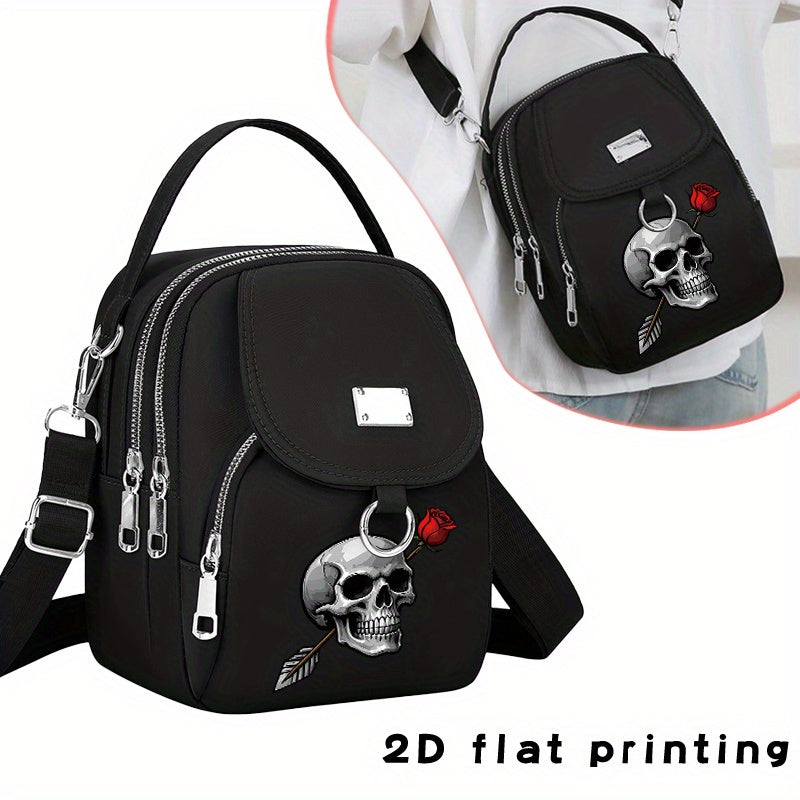 2D Flat Printing 1pc Rose Arrow Pattern Women's Shoulder Bag Casual Bag Hand-held Crossbody Bag, Can Be Used for Business Trips, Can Be Used as a Single Shoulder Crossbody Bag, a Versatile Neutral Bag, the Pattern Position Wi