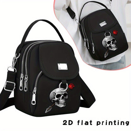 2D Flat Printing 1pc Rose Arrow Pattern Women's Shoulder Bag Casual Bag Hand-held Crossbody Bag, Can Be Used for Business Trips, Can Be Used as a Single Shoulder Crossbody Bag, a Versatile Neutral Bag, the Pattern Position Wi