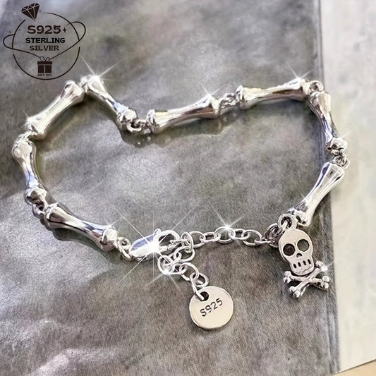 925 Sterling Silver Bamboo‑Style Bracelet – Daily & Special Occasion Accessory, Gift‑Ready Design