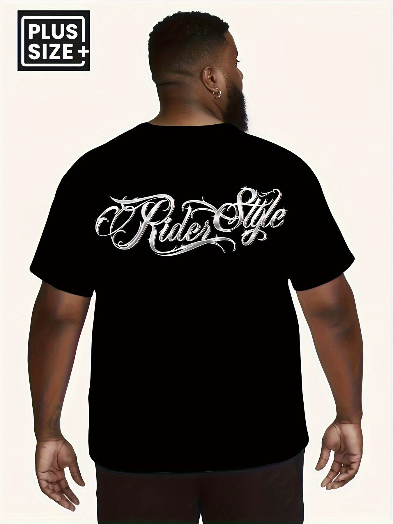 Men's Big & Tall Motorcycle Rider Graphic T-Shirt - Stretch Comfort Fit Tee with Sleeve Prints - Breathable Spandex Shirt for Motorcycle Enthusiasts - Machine Washable Biker Apparel (Plus Size Clothing), Casual Summer Wear, S